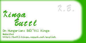 kinga buttl business card